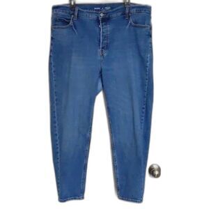 Women's Old Navy Blue Jeans Extra High Rise, SKY-HI STRAIGHT, Size 20